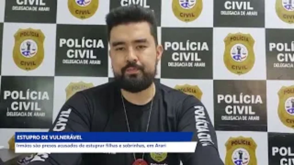 IRMÃOS SÃO PRESOS POR ESTUPRAR PRÓPRIAS FILHAS E SOBRINHAS EM&nbsp;ARARI