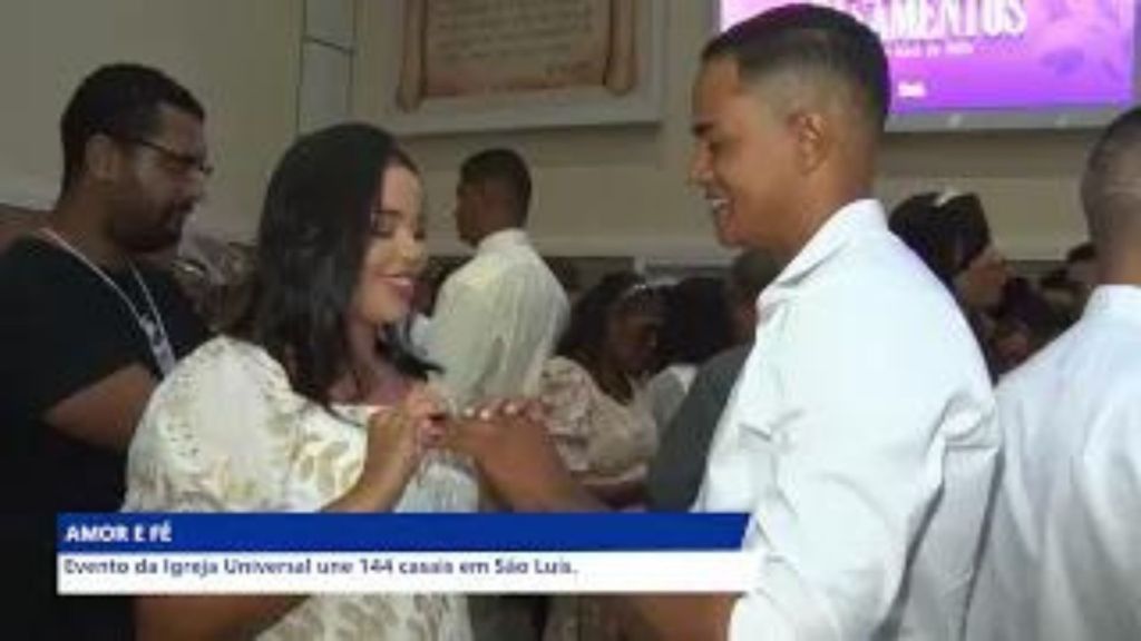 144 CASAMENTOS SÃO REALIZADOS PELA IGREJA UNIVERSAL EM CASAMENTO COMUNITÁRIO