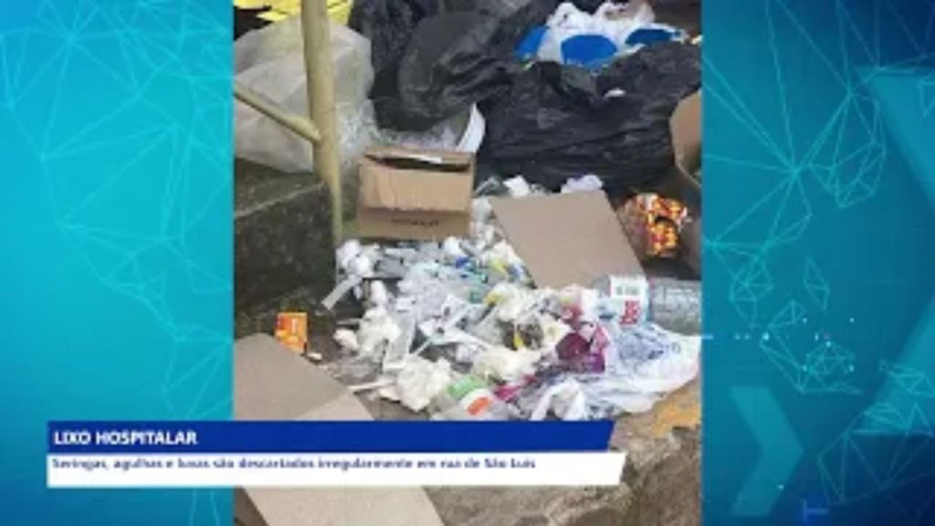 NA CIDADE OPERÁRIA LIXO HOSPITALAR É FLAGRADO SENDO DESCARTADO IRREGULARMENTE