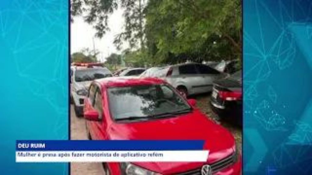 MULHER É PRESA APÓS ROUBO E SEQUESTRO DE MOTORISTA DE&nbsp;APLICATIVO