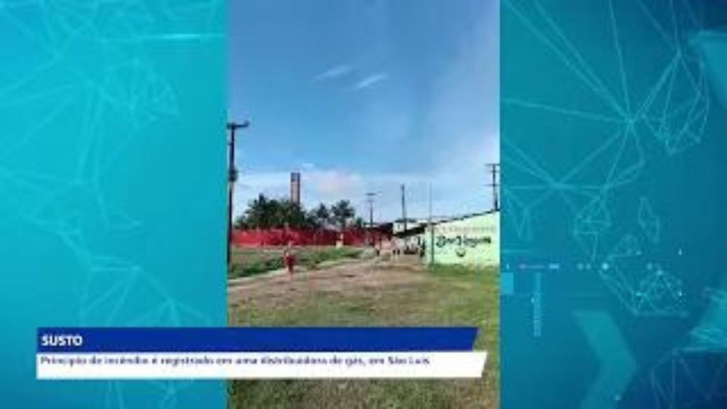 PRINCÍPIO DE INCÊNDIO EM DISTRIBUIDORA DE GÁS ASSUSTA POPULAÇÃO EM SÃO LUÍS