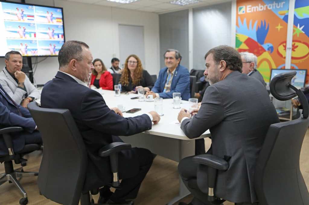 O governador e o presidente da Embratur dialogam para ampliar a promoção internacional do turismo no&nbsp;Maranhão
