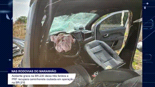 PRF REGISTRA ACIDENTES GRAVES E RECUPERA VEÍCULO ROUBADO NAS RODOVIAS DO&nbsp;MA