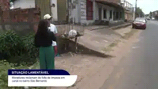 MORADORES DO SÃO BERNARDO PEDEM LIMPEZA URGENTE DE CANAL TOMADO PELO&nbsp;LIXO