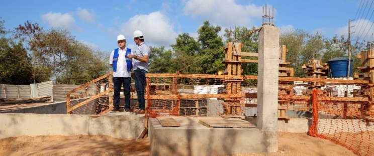 Governo vistoria obras do sistema de esgotamento sanitário do Bacanga, em São&nbsp;Luís