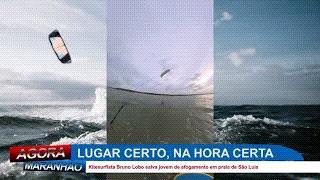 Kitesurfista Bruno Lobo salva adolescente de afogamento em São Luís