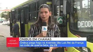 ÔNIBUS PEGANDO FOGO EM SÃO LUÍS! IMAGENS IMPRESSIONAM