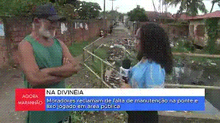 MORADORES RECLAMAM DAS CONDIÇÕES PRECÁRIAS DE PONTE NA&nbsp;DIVINÉIA