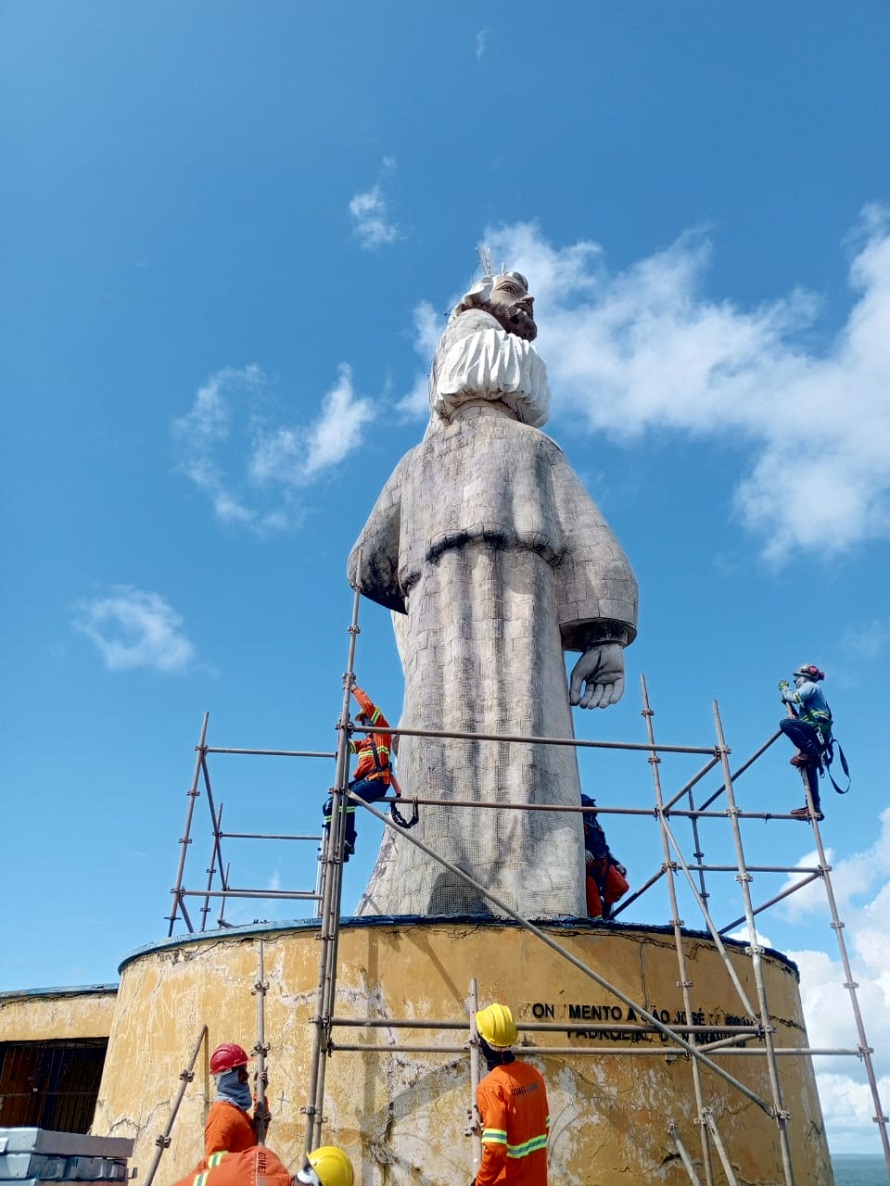 Monumento de São José de Ribamar é revitalizado e será entregue ao&nbsp;público