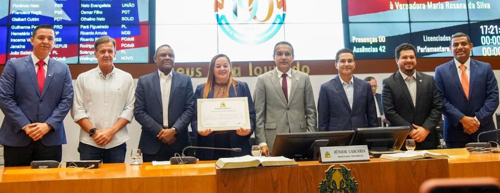 Vereadora Rosana da Saúde recebe título de ‘Cidadã Maranhense’ na Assembleia&nbsp;Legislativa