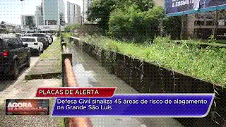 Defesa Civil sinaliza 45 áreas de risco de alagamento na Grande São Luís