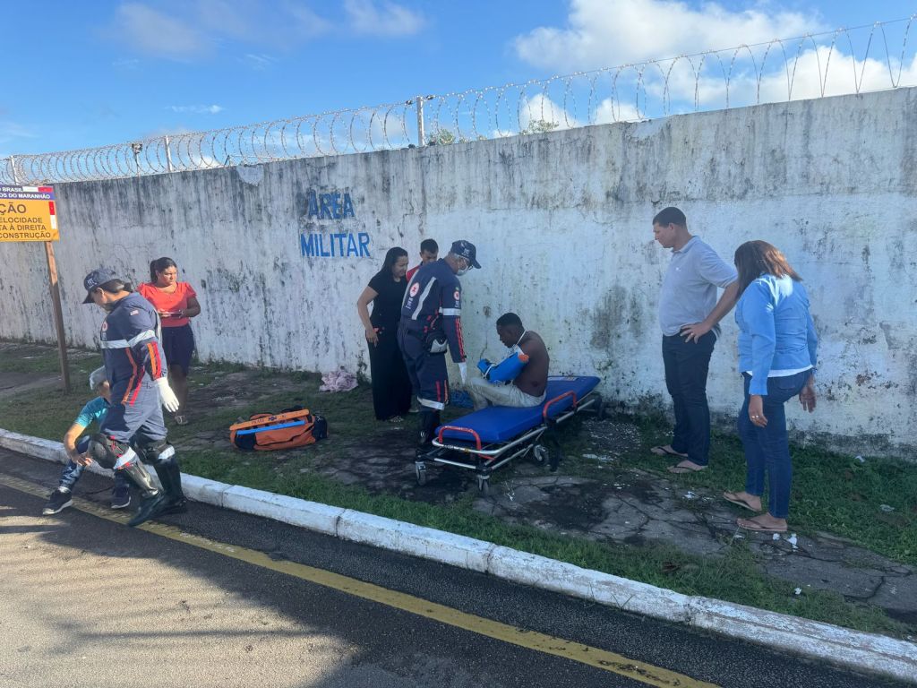 Acidente com motociclistas provoca congestionamento na Ponte Bandeira Tribuzzi, em São&nbsp;Luís