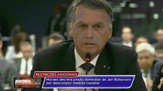 MORAES DECRETA PRISÃO DOMICILIAR DE&nbsp;BOLSONARO