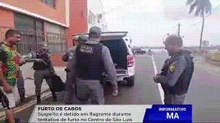 HOMEM É PRESO AO TENTAR FURTAR CABOS DE AR-CONDICIONADO NO CENTRO DE SÃO LUÍS