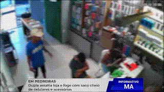 ASSALTO A LOJA DE CELULARES ASSUSTA COMERCIANTES EM PEDREIRAS&nbsp;📱🚨