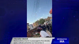 MOTOCICLISTA MORRE EM GRAVE COLISÃO PRÓXIMO AO SOCOBRÃO II, EM SÃO&nbsp;LUÍS