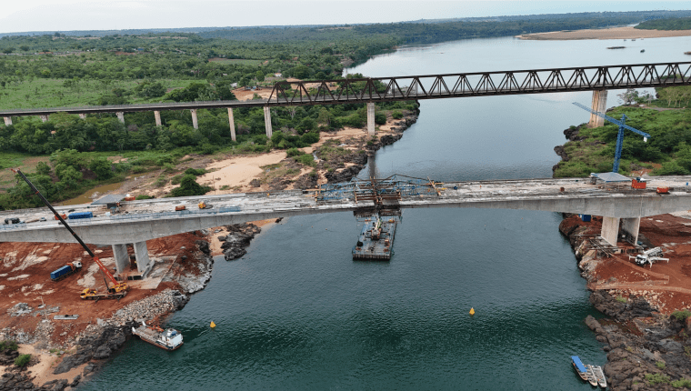 Obras da nova ponte sobre o Rio Tocantins atingem 90% de execução na&nbsp;BR-226